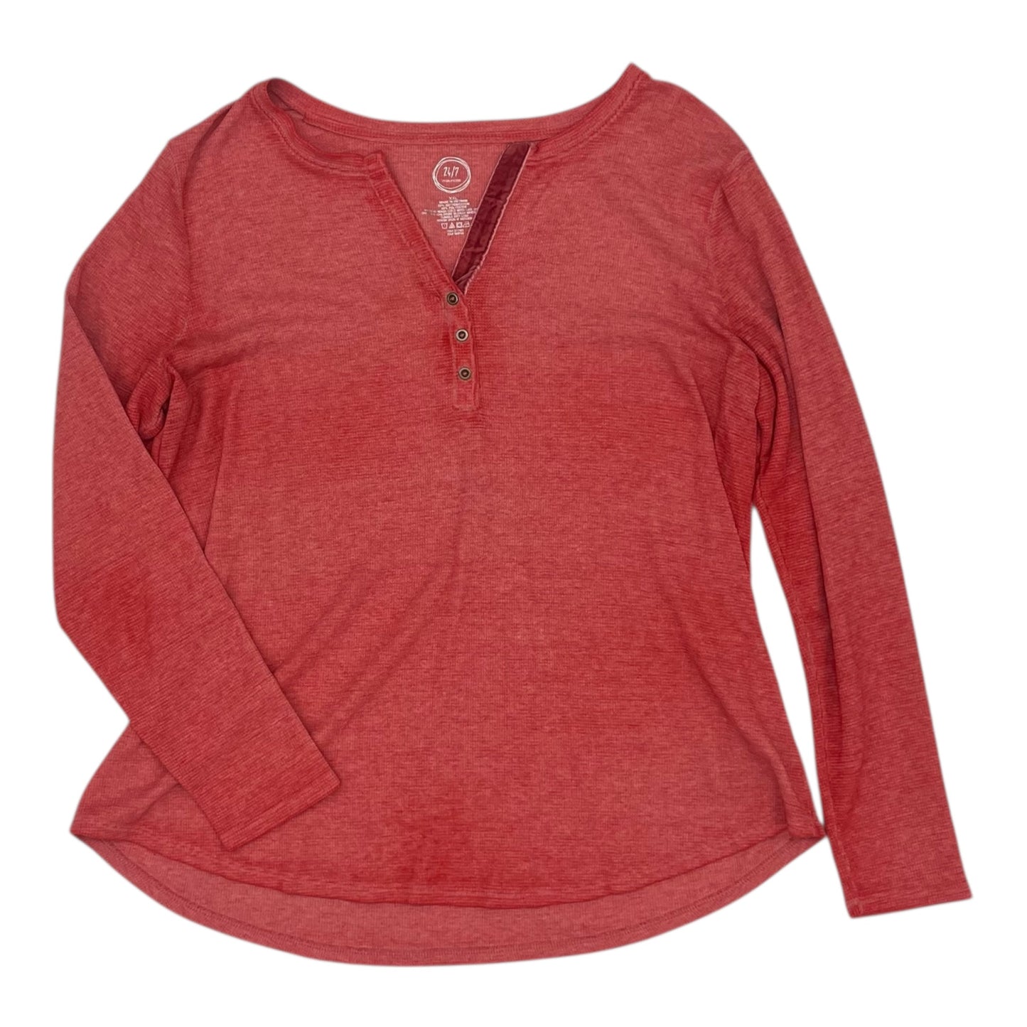 Top Ls Basic By Maurices In Red, Size:Xxl