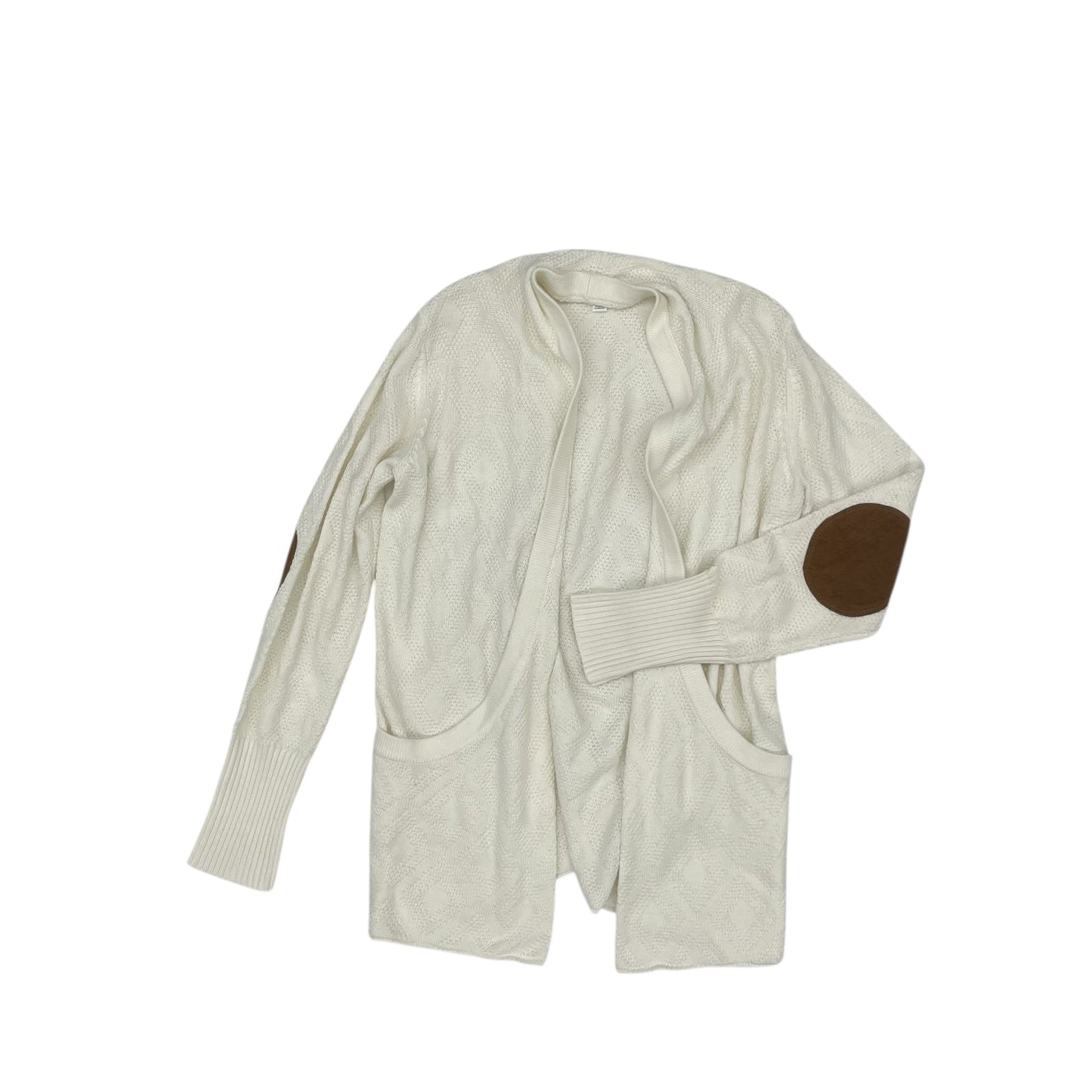 Sweater Cardigan By Market & Spruce In Cream, Size:L