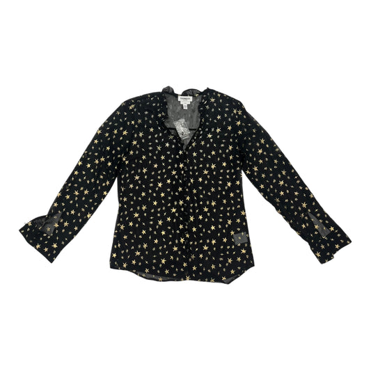 Blouse Ls By Express In Black, Size:S