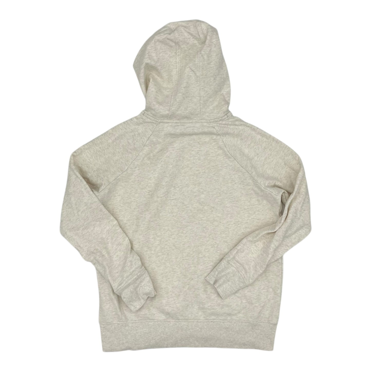 Athletic Sweatshirt Hoodie By Under Armour In Cream, Size:S
