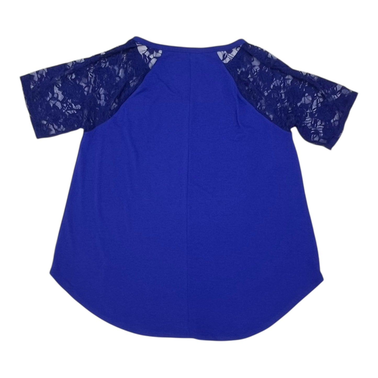 Blouse Ss By Zenana Outfitters In Purple, Size:2X