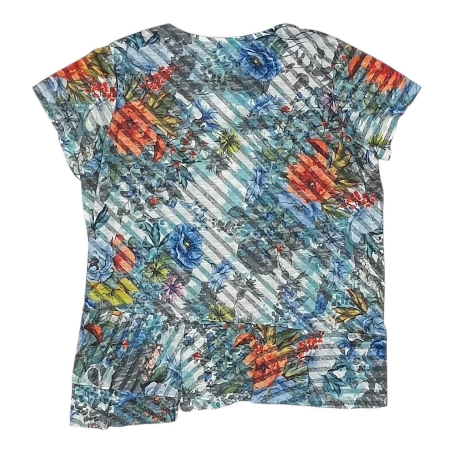 Top Ss By Time And Tru In Floral Print, Size:L