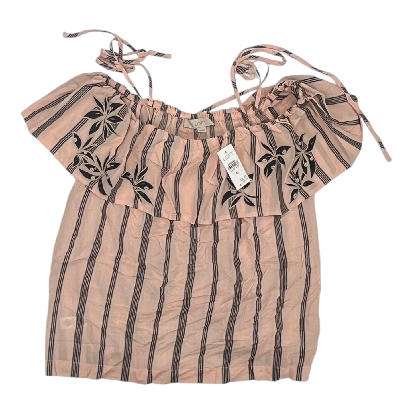 Blouse Ss By Loft In Pink, Size:Xs