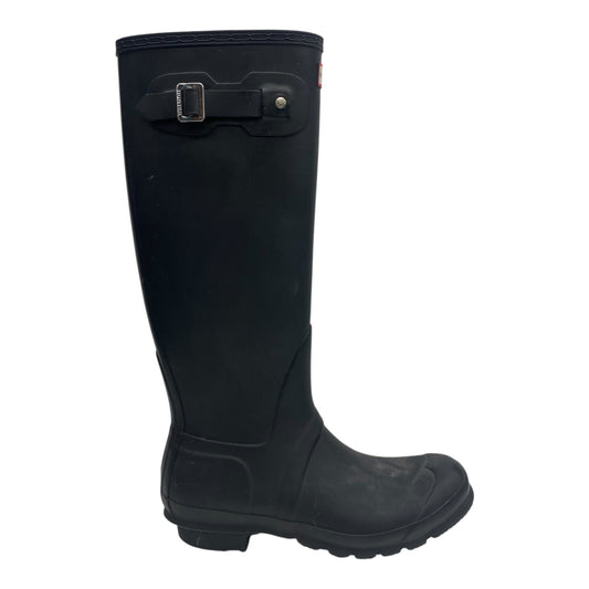 BOOTS RAIN by HUNTER in BLACK, Size:8