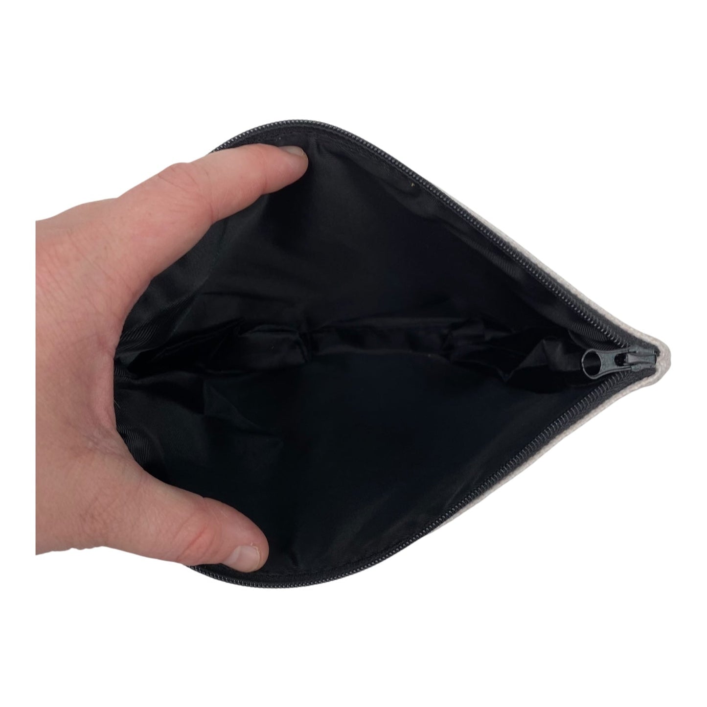 Makeup Bag By Clothes Mentor In Cream, Size:Medium