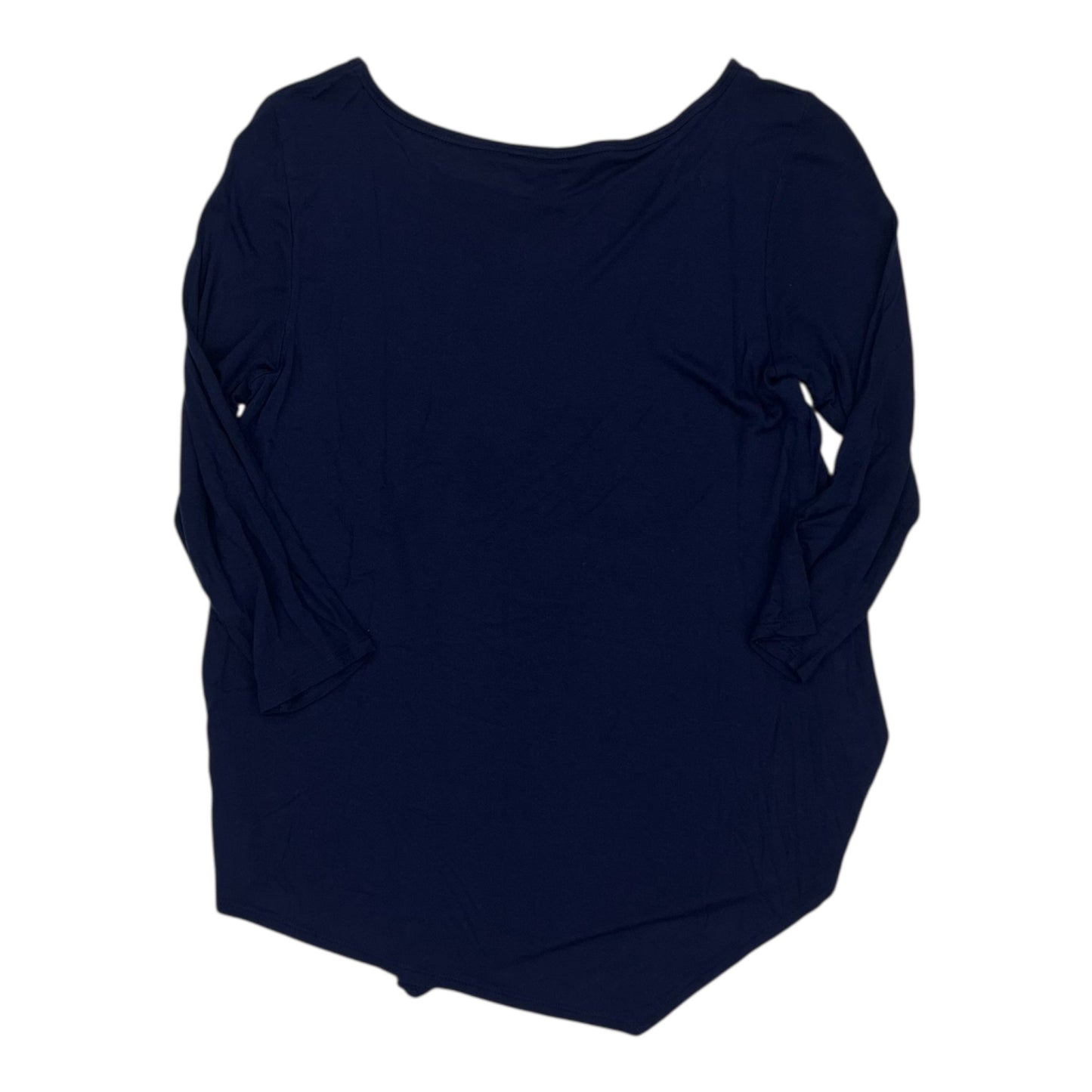 Top 3/4 Sleeve By Simply Vera In Blue & White, Size:M