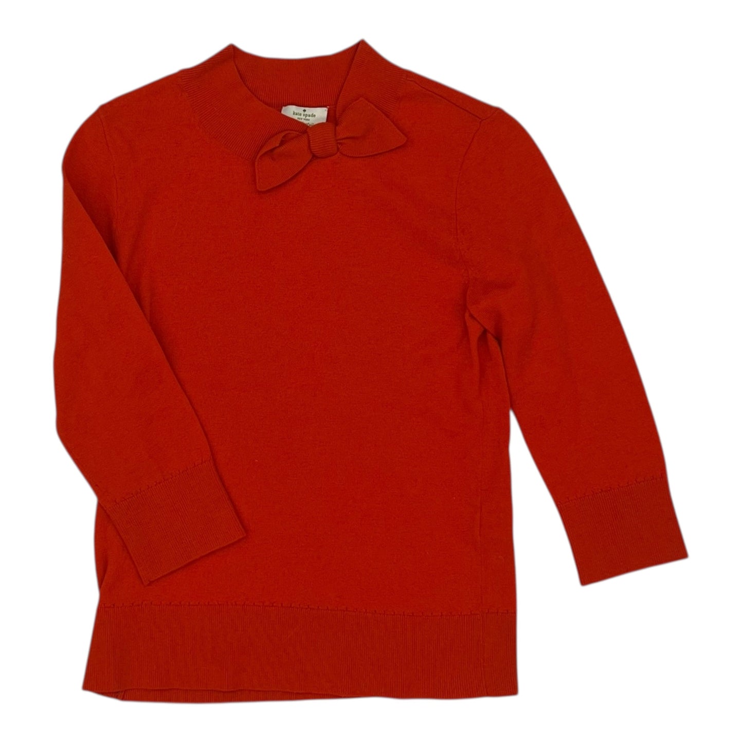 Sweater Cardigan Designer By Kate Spade In Orange, Size:S