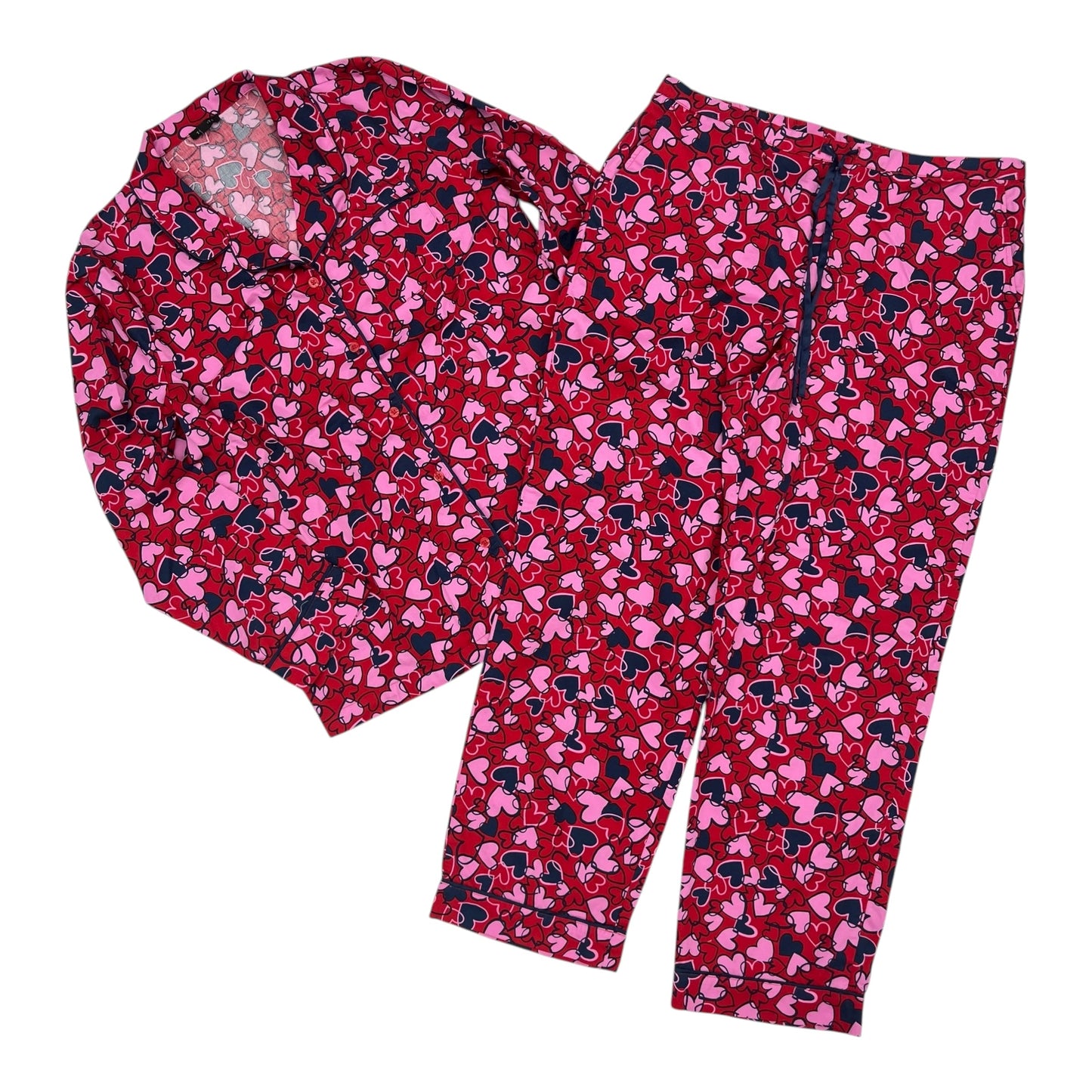 Pajamas 2Pc By Talbots In Blue & Red, Size:M