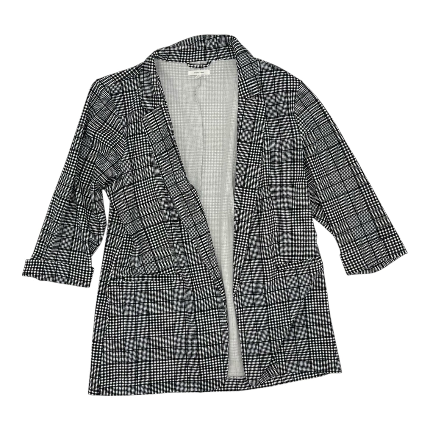 Blazer By Maurices In Black & White, Size:Xl