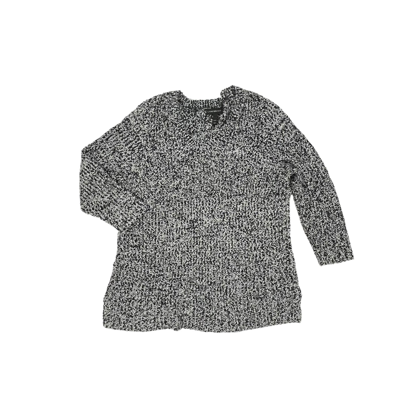 Sweater By Lane Bryant In Black & Grey, Size:3X