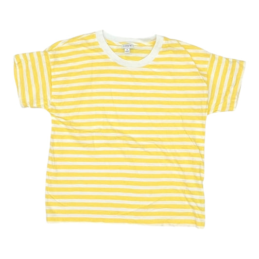 Top Ss By J. Crew In White & Yellow, Size:M