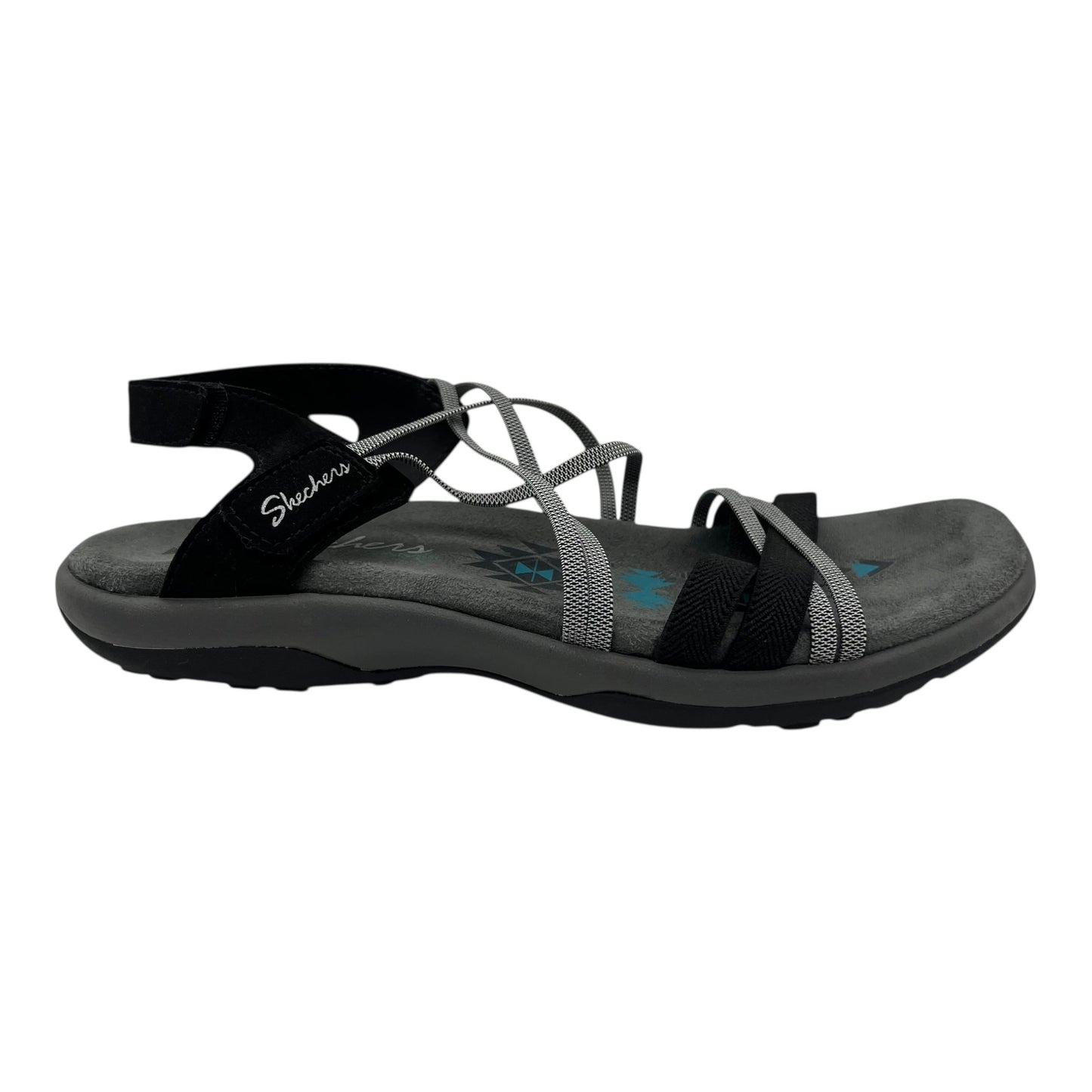 Sandals Sport By Skechers In Black, Size:7