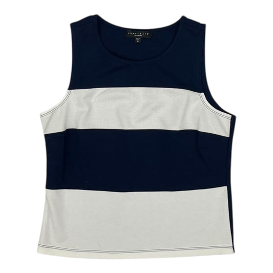 Blouse Sleeveless By Sanctuary In Blue & White, Size:M