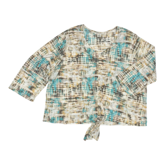 Top 3/4 Sleeve By Skyes The Limit In Multi, Size:3X
