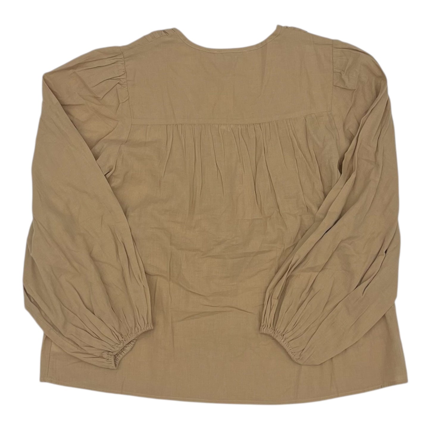 Blouse Ls By American Eagle In Brown, Size:S