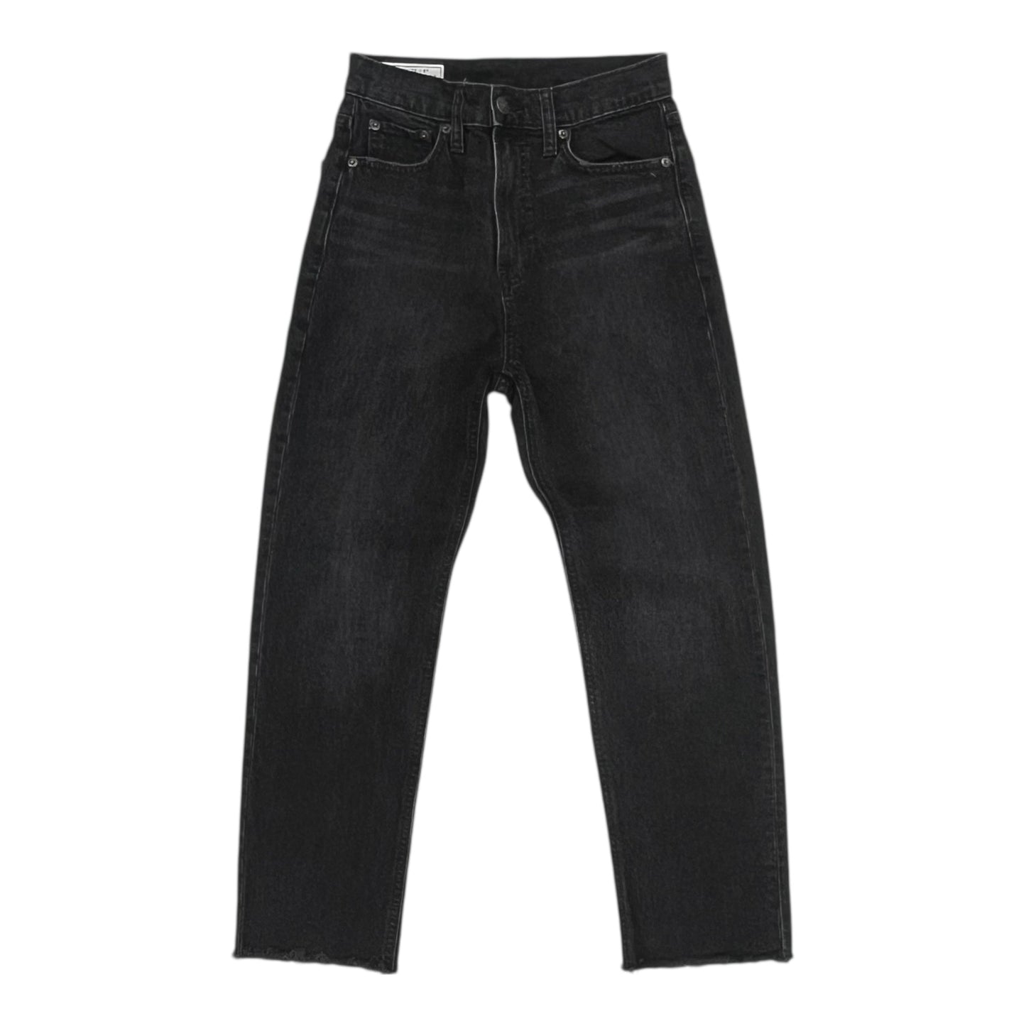 Jeans Straight By Gap In Black Denim, Size:0P