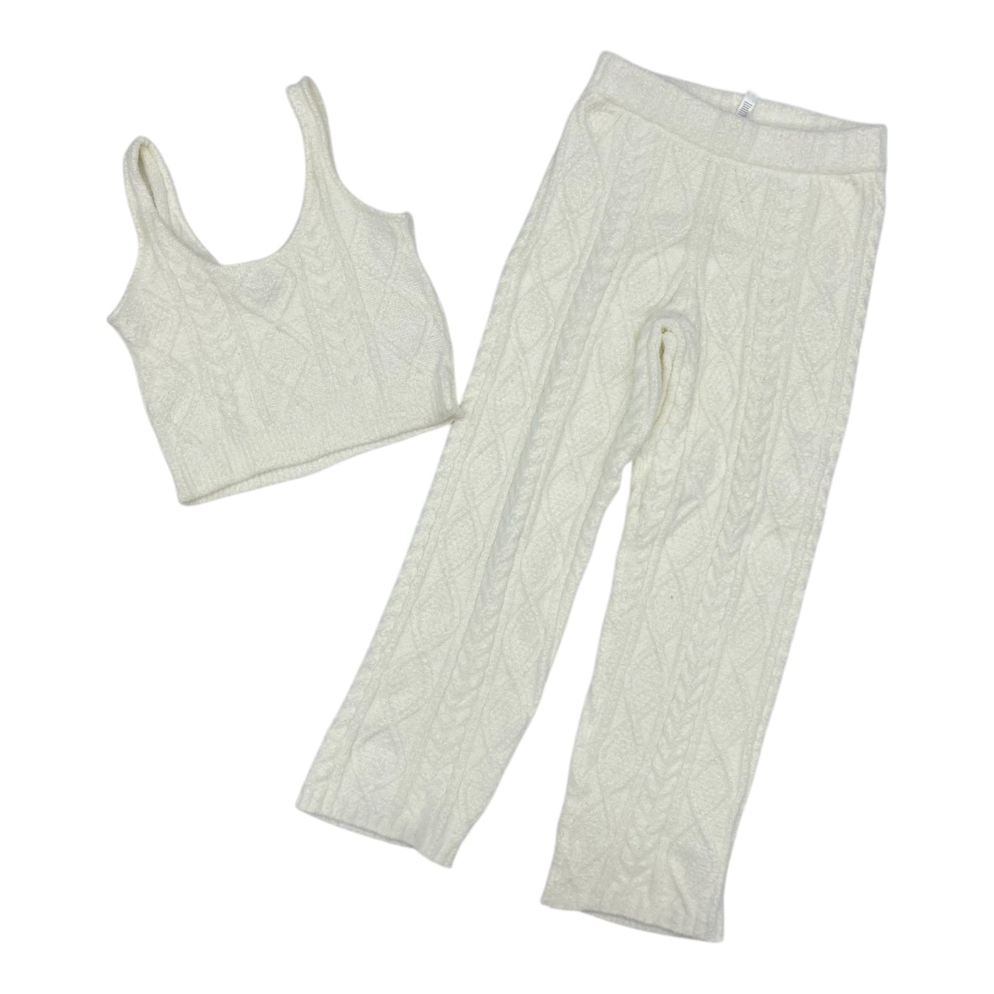 Pajamas 2Pc By Clothes Mentor In Cream, Size:L