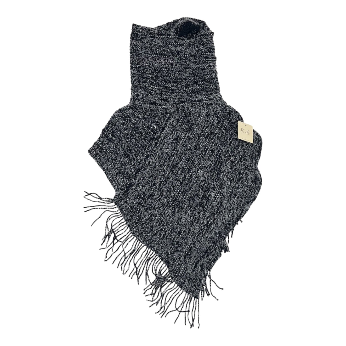 Poncho By Clothes Mentor In Navy, Size:Osfm