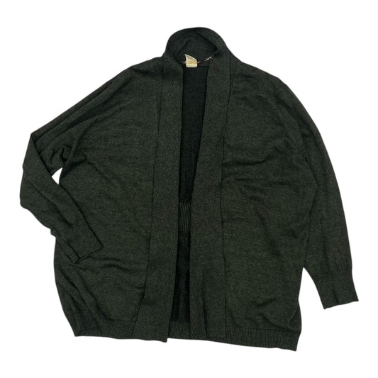 Sweater Cardigan By Faded Glory In Green, Size:4X