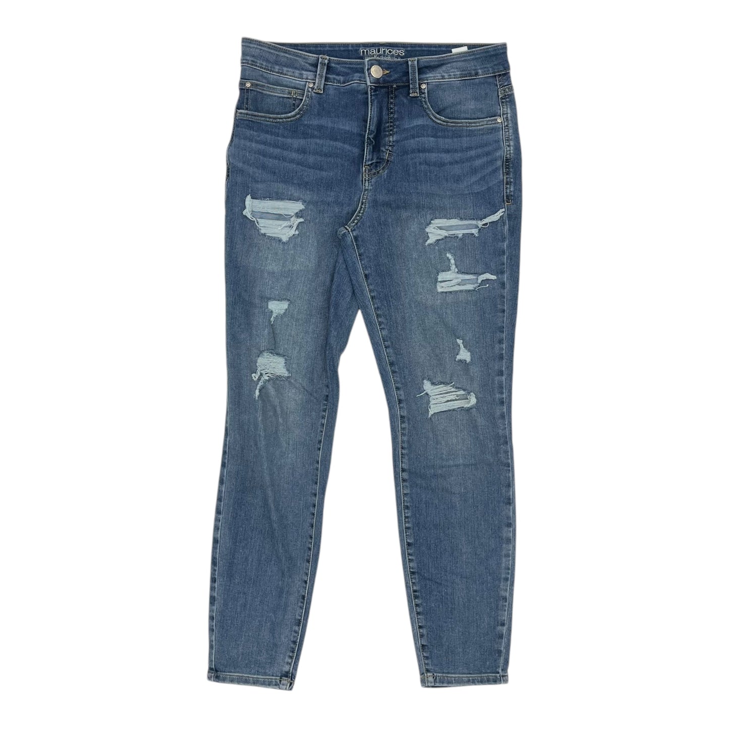 Jeans Skinny By Maurices In Blue Denim, Size:10