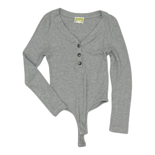 Bodysuit By Clothes Mentor In Grey, Size:M