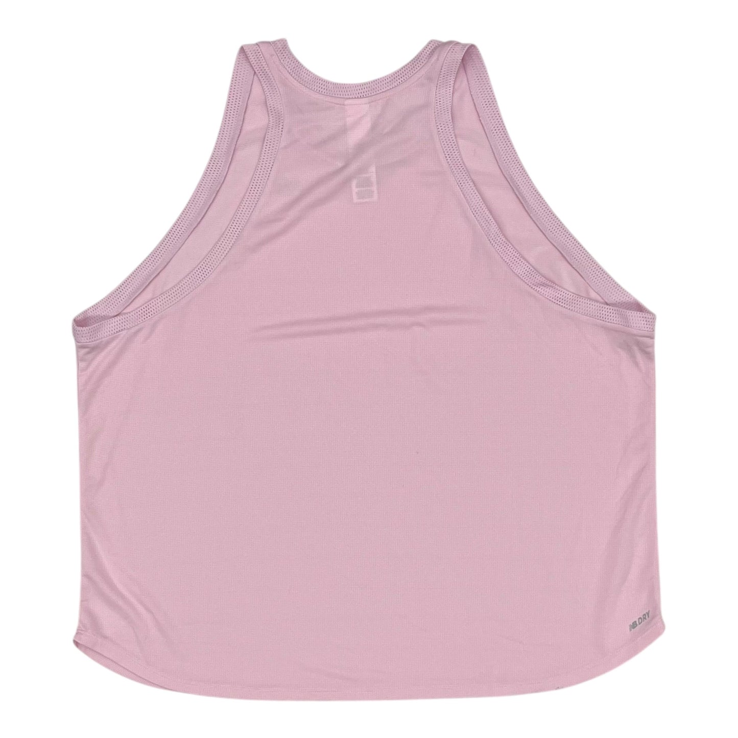 Athletic Tank Top By New Balance In Pink, Size:2X