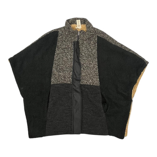 Poncho By Mystree In Black & Brown, Size:S