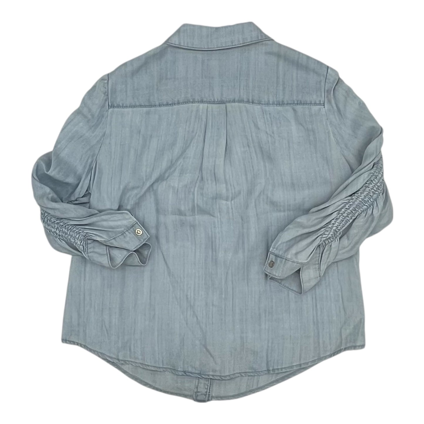 Top 3/4 Sleeve By White House Black Market In Blue Denim, Size:M
