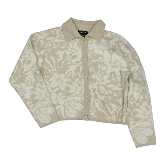 Sweater Cardigan By Bailey 44 In Cream, Size:L