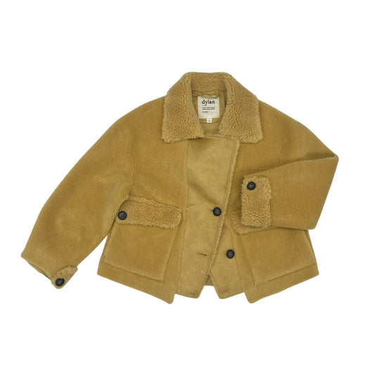 Jacket Faux Fur & Sherpa By Dylan In Tan, Size:Xs