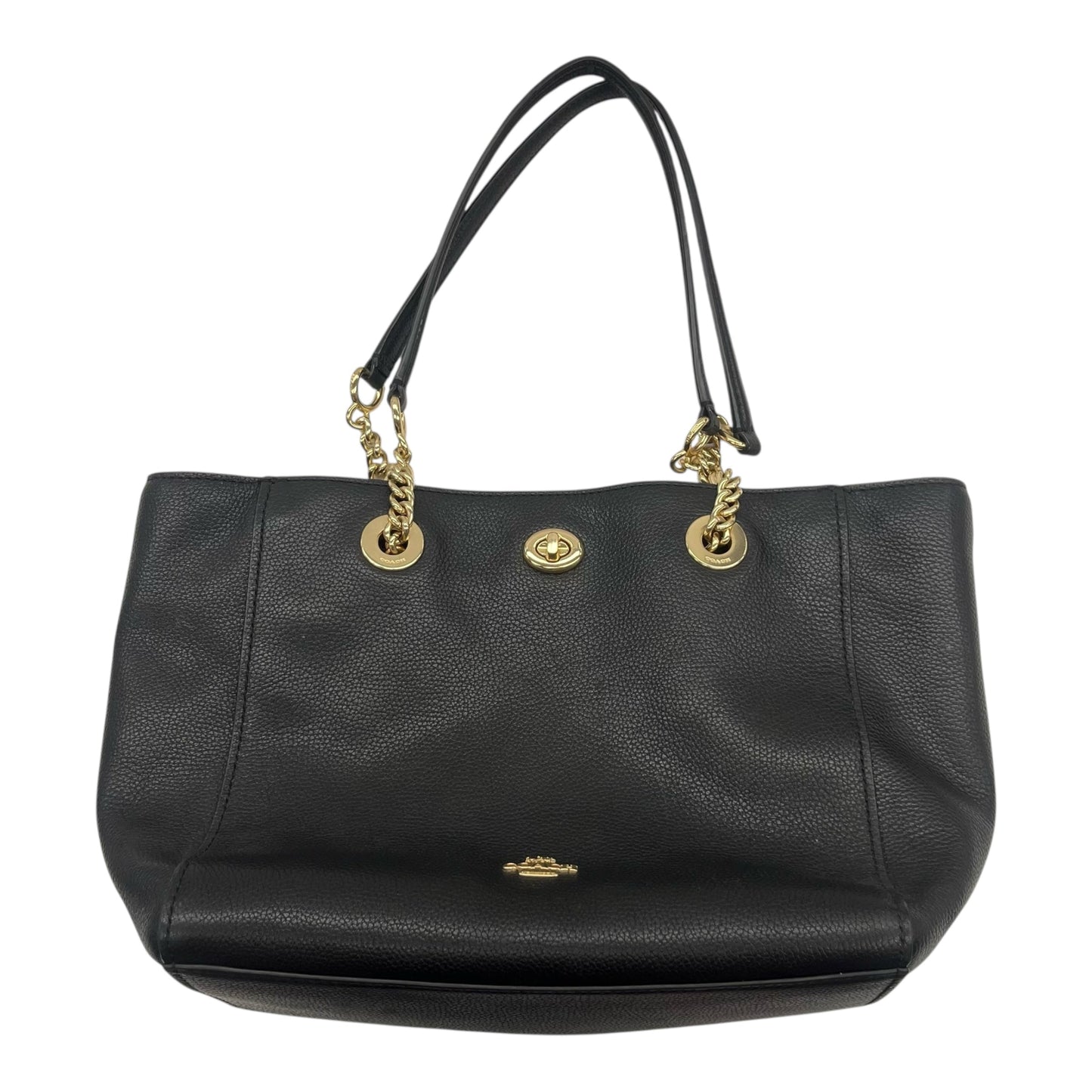 Handbag Designer By Coach In Black, Size:Medium
