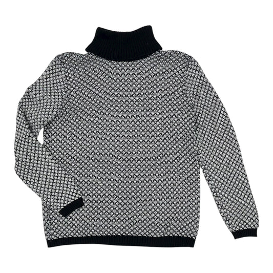 Sweater By Karen Scott In Black & White, Size:M