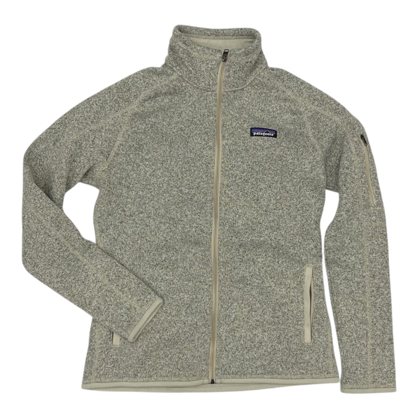 Jacket Fleece By Patagonia In Tan, Size:M