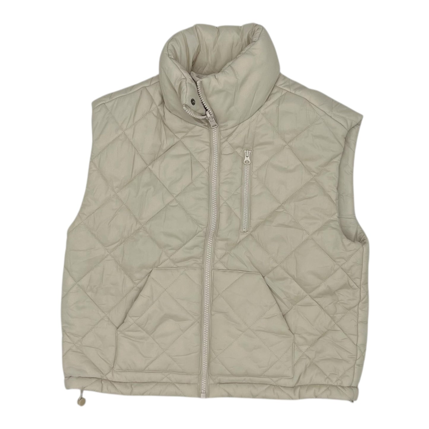 Vest Puffer & Quilted By Zella In Tan, Size:Xs