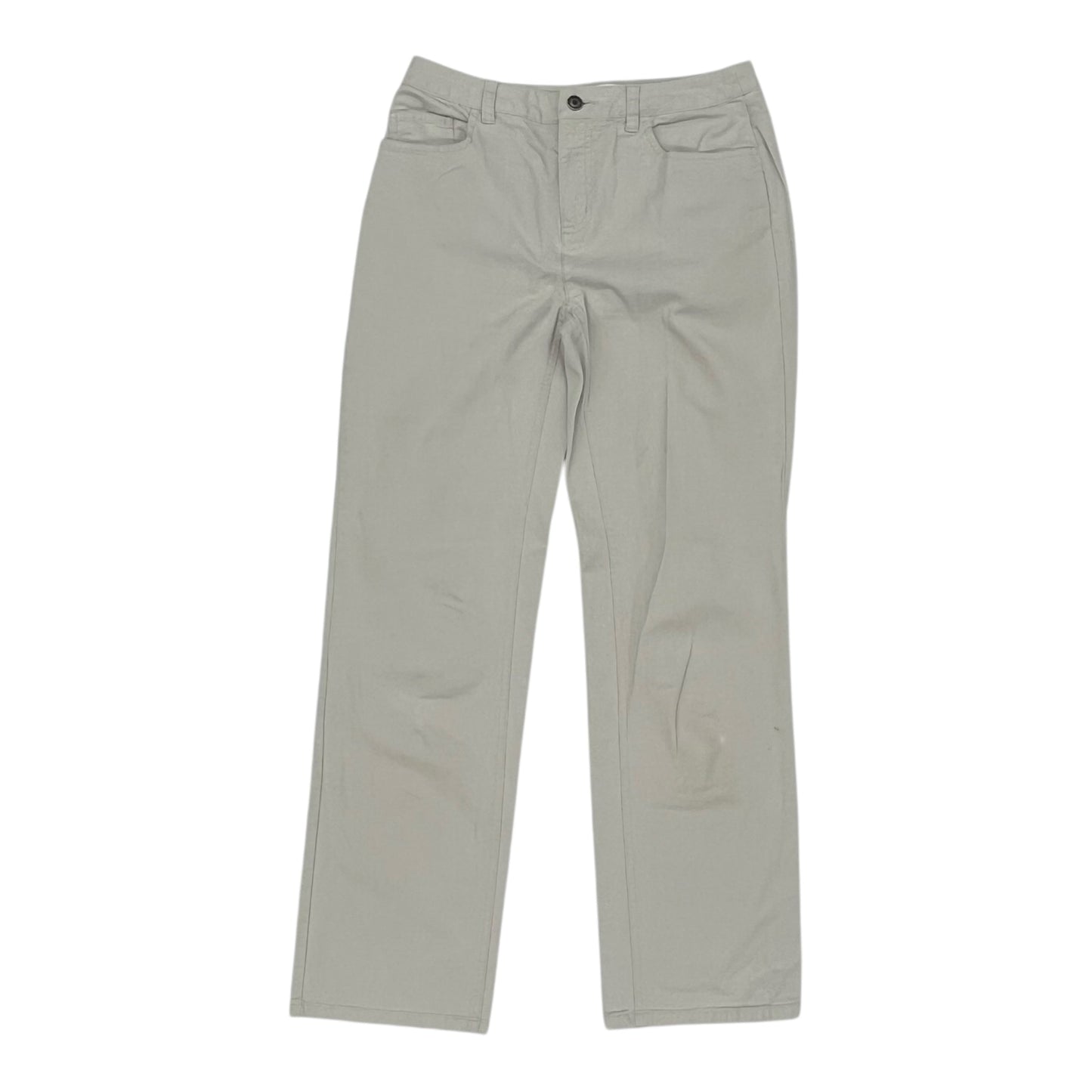 Jeans Wide Leg By Talbots In Grey, Size:4