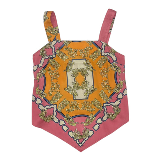 Blouse Sleeveless By Rachel Zoe In Orange & Pink, Size:Xs