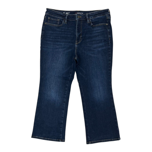 Jeans Cropped By Liz Claiborne In Blue Denim, Size:12