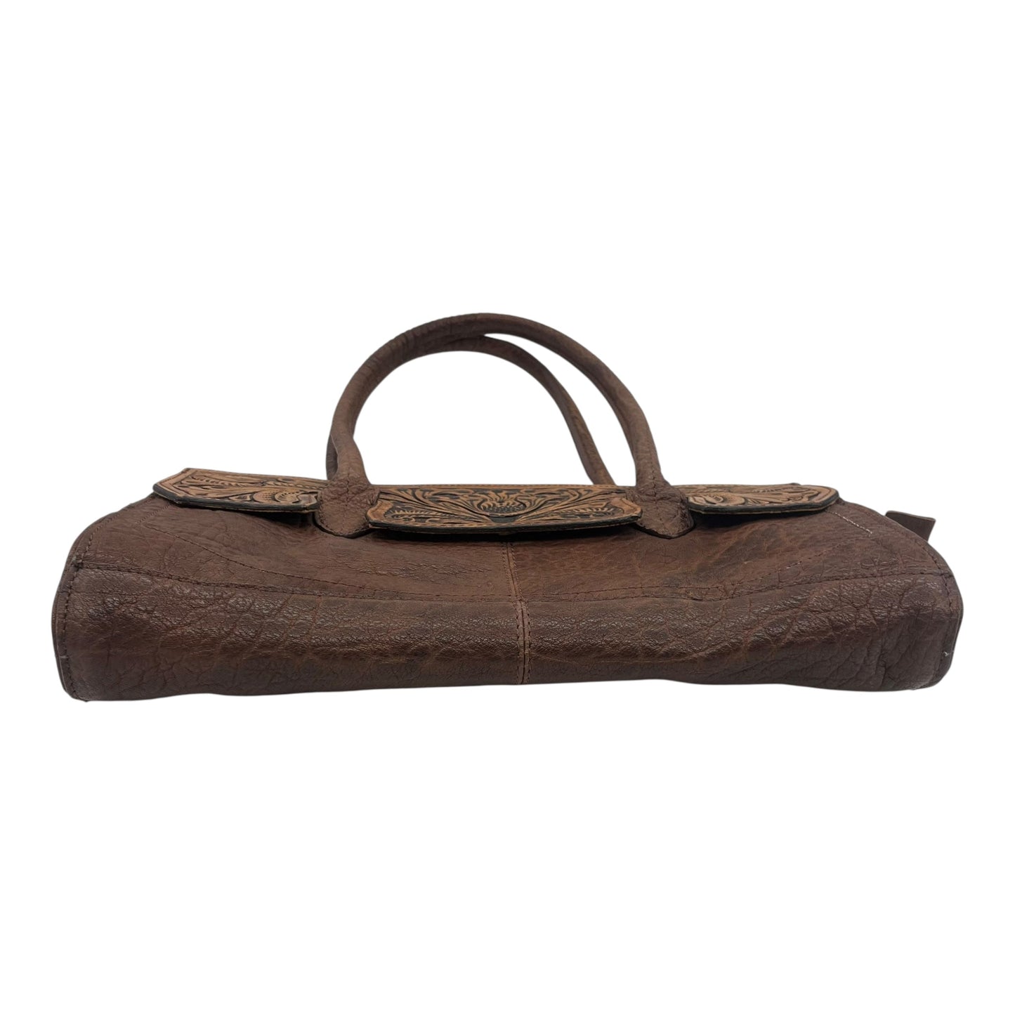 Handbag Leather By Cma In Brown, Size:Large