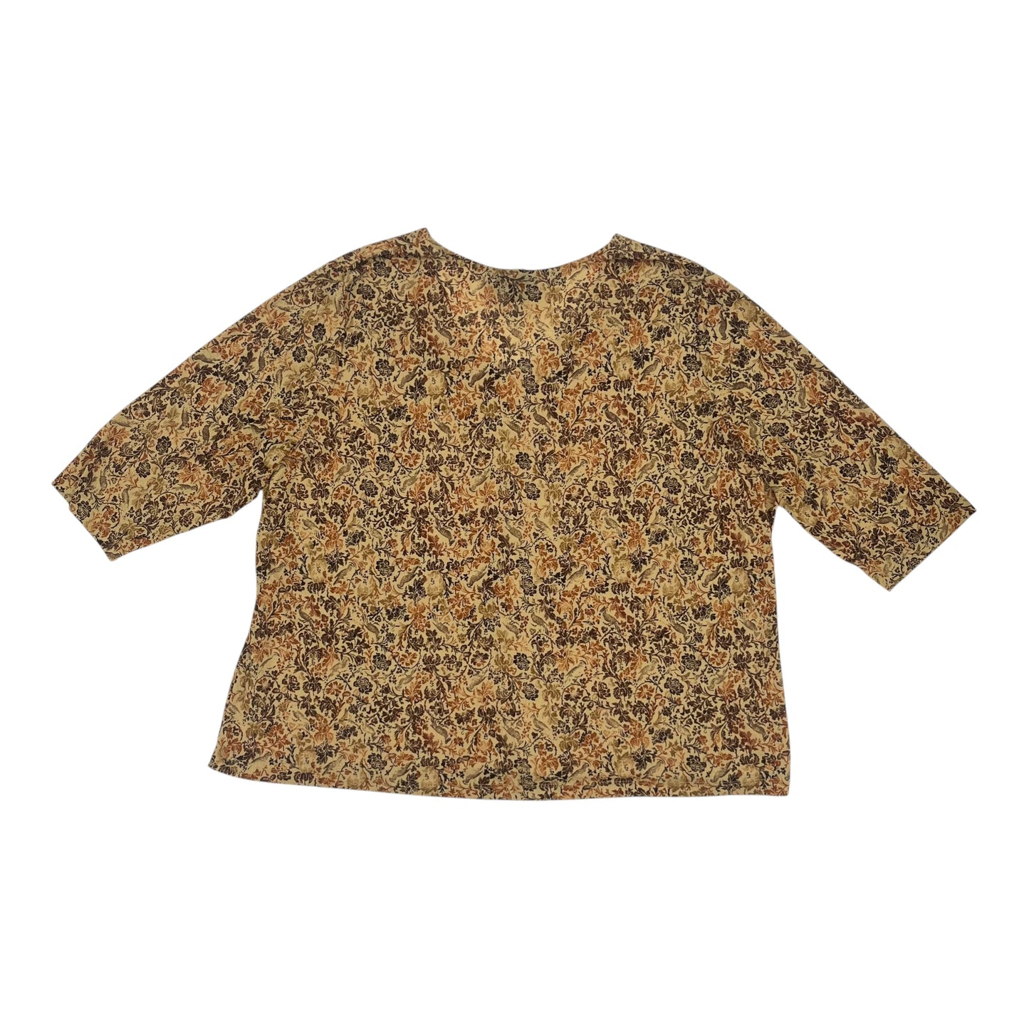 BLOUSE LS by LANE BRYANT In TAN, Size: 4X