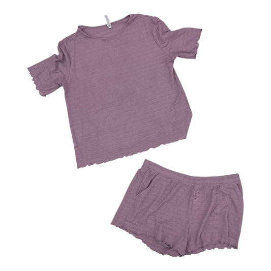 Lounge Set Shorts By Stars Above In Purple, Size:L