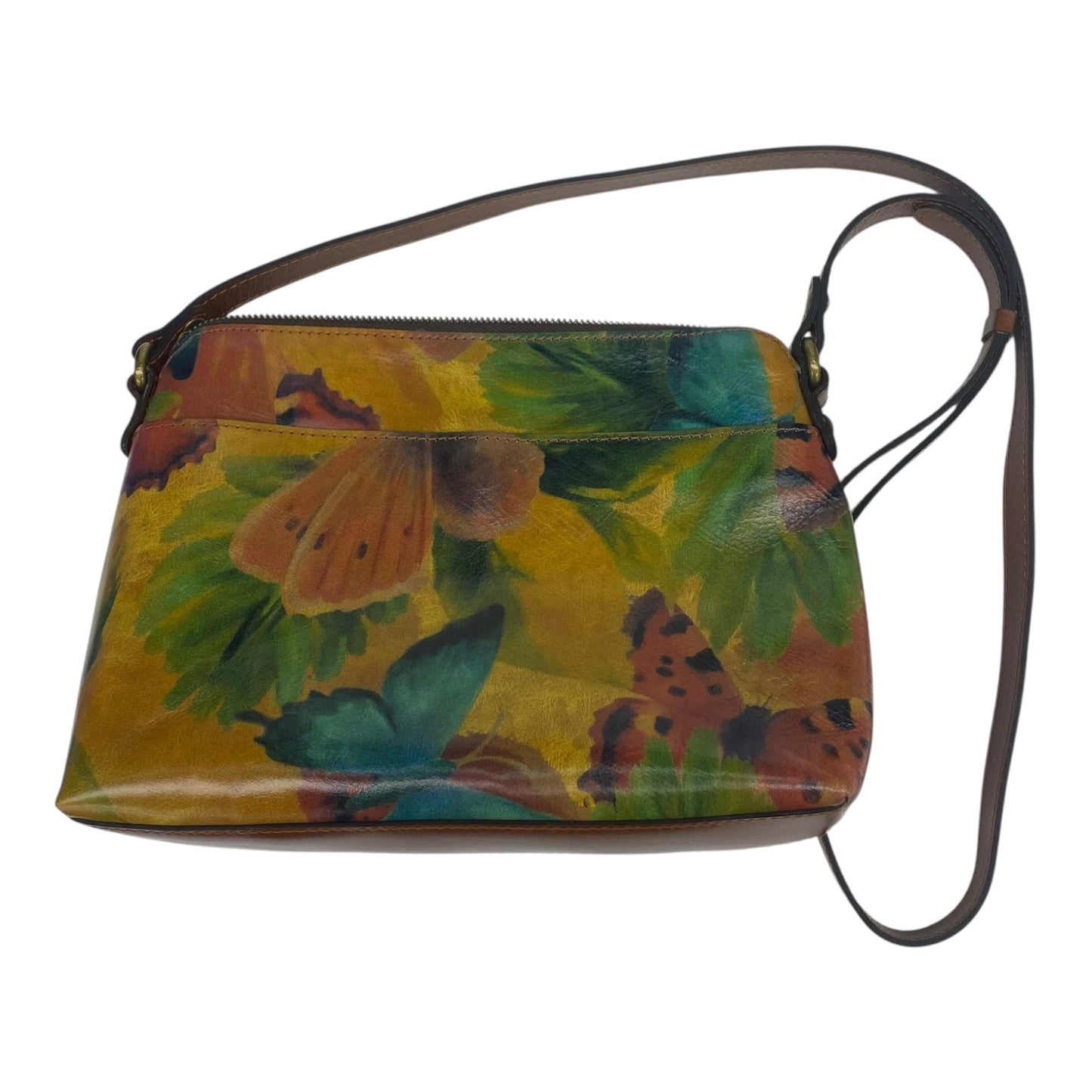 Crossbody Designer By Patricia Nash In Floral Print, Size:Medium