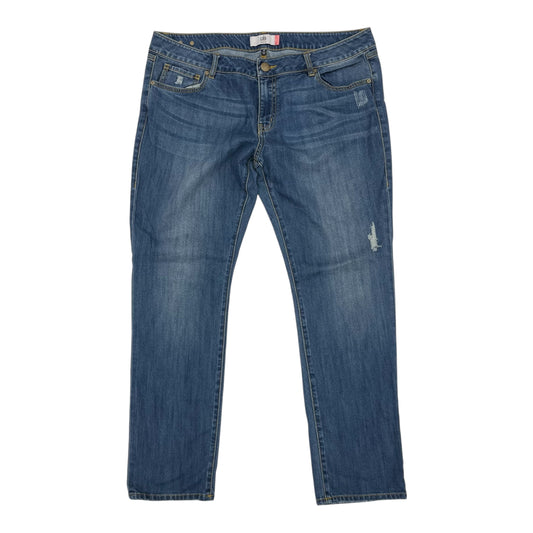Jeans Boyfriend By Cabi In Blue Denim, Size:16