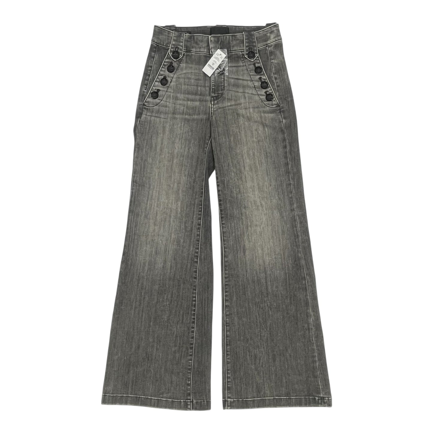 Jeans Wide Leg By White House Black Market In Grey, Size:4