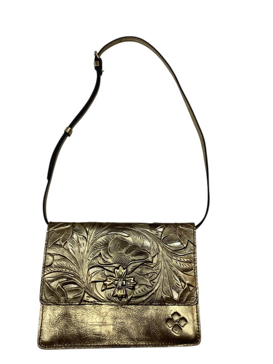 Crossbody Designer By Patricia Nash In Gold, Size:Medium