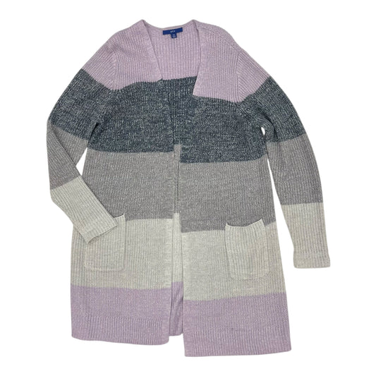 Sweater Cardigan By Apt 9 In Striped Pattern, Size:Xxl