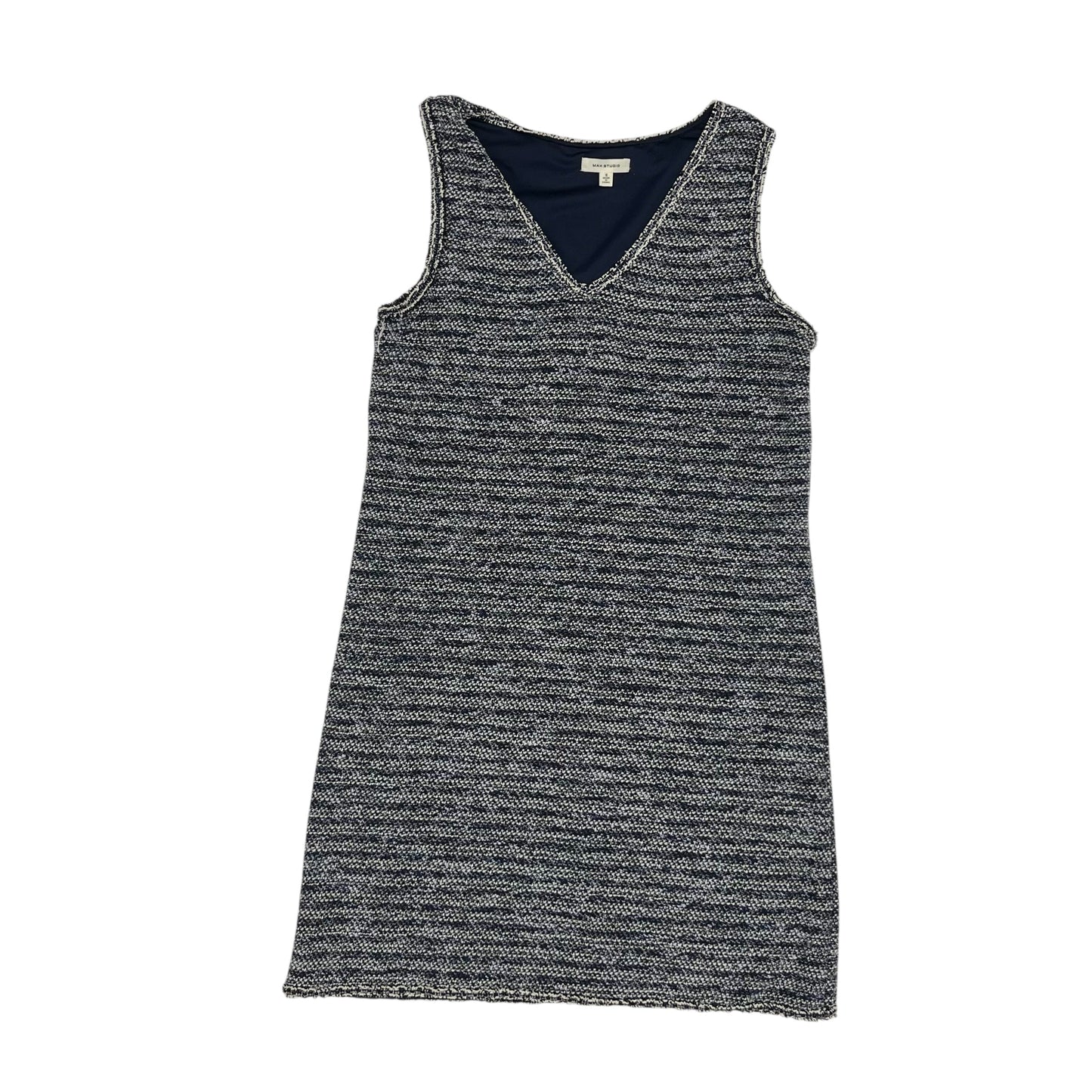 Dress Work By Max Studio In Blue & Cream, Size:S