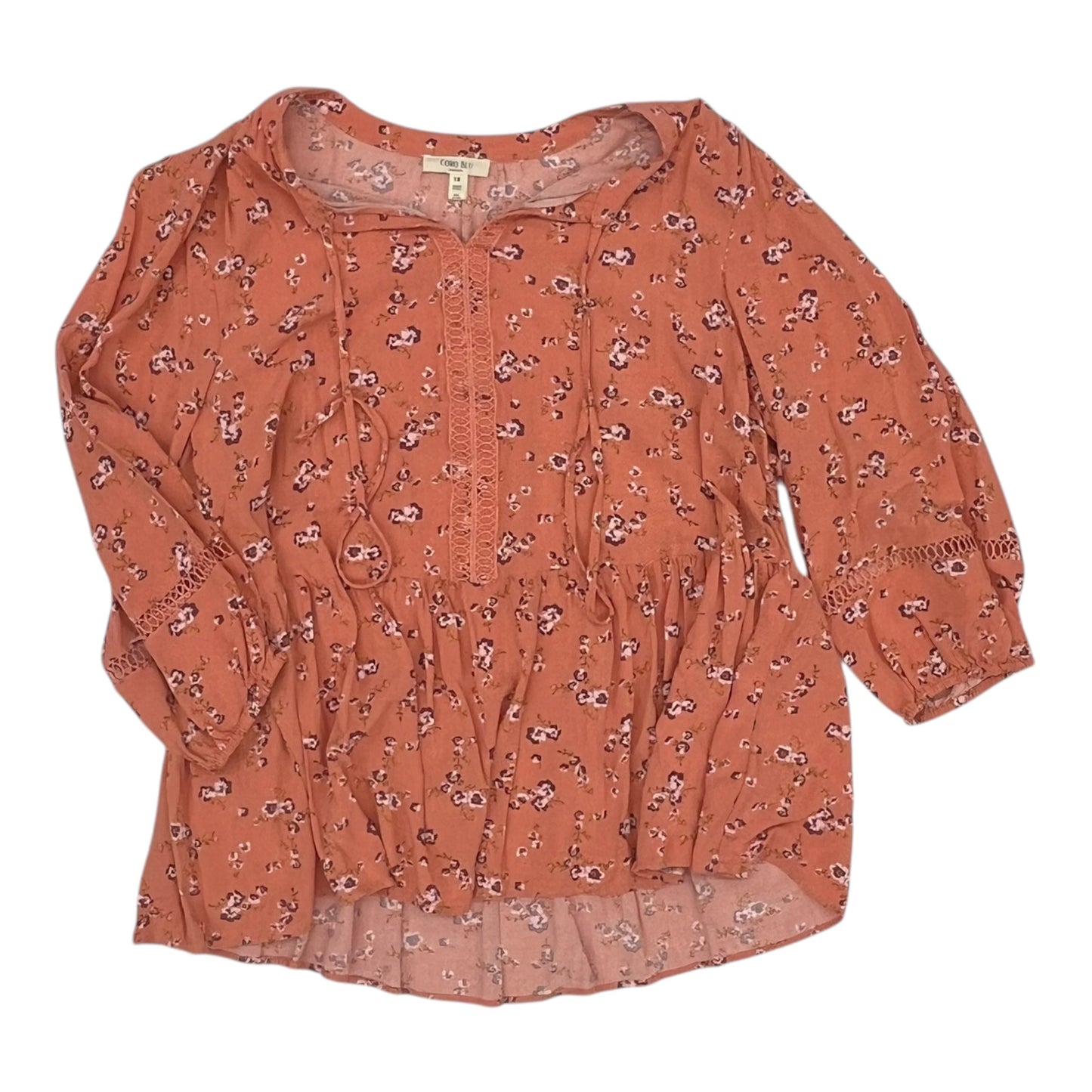 Top Ls By Clothes Mentor In Orange, Size:1X