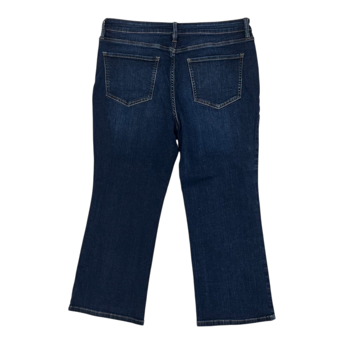 Jeans Cropped By Liz Claiborne In Blue Denim, Size:12