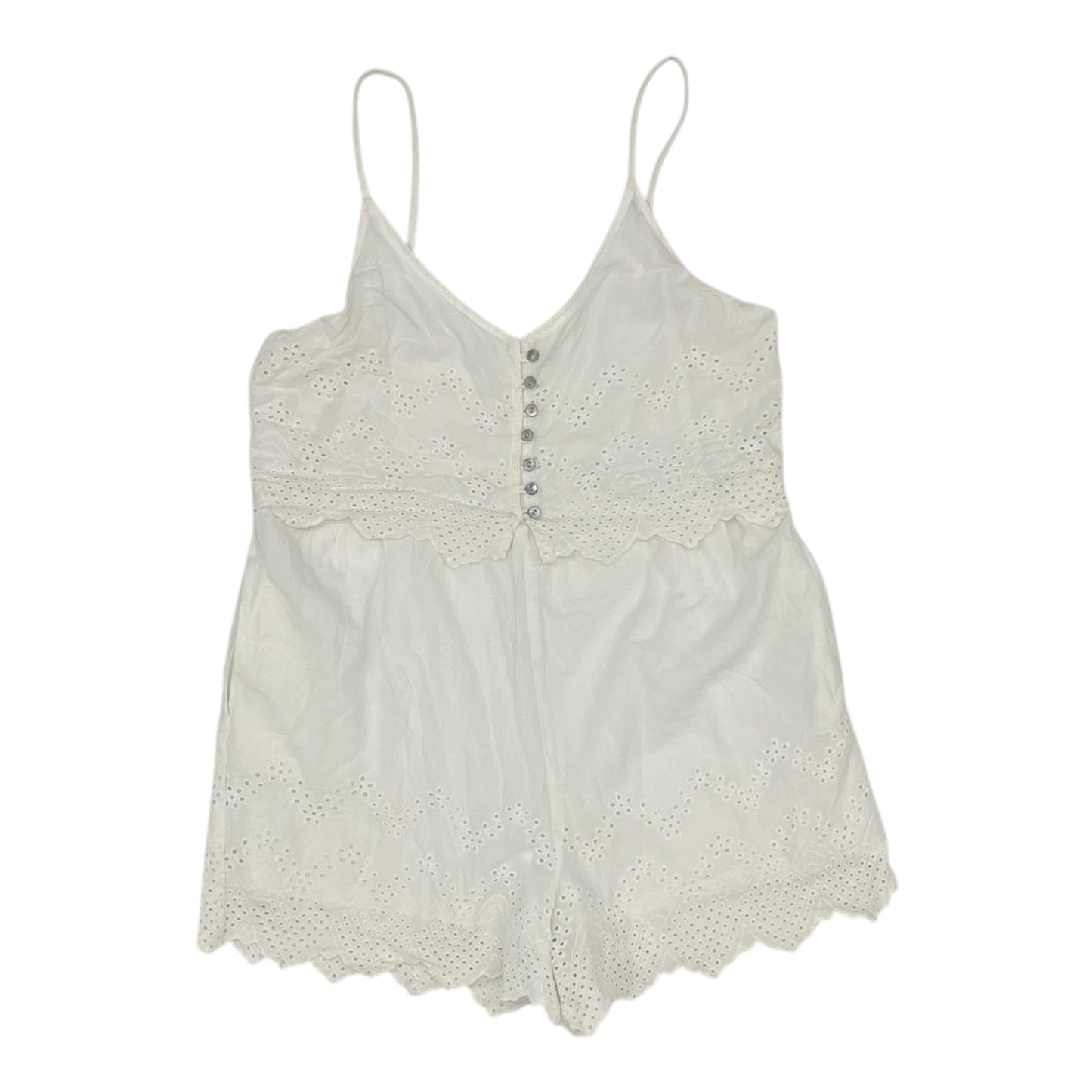 Romper By Fashion On Earth In White, Size:M