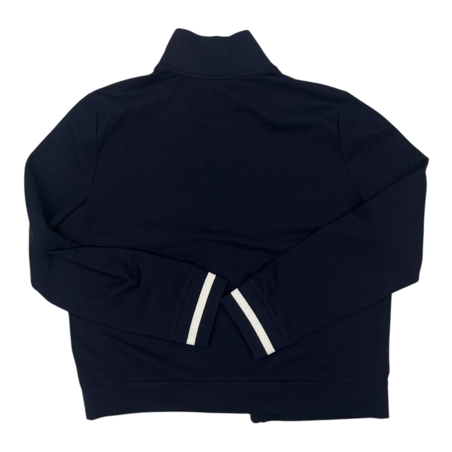 Sweatshirt Collar By Lauren By Ralph Lauren In Navy, Size:L